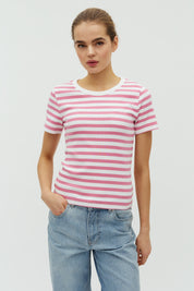 MbyM / Evelyn Stripe - Otis-M Top / T-shirt / Wild Rose Stripe