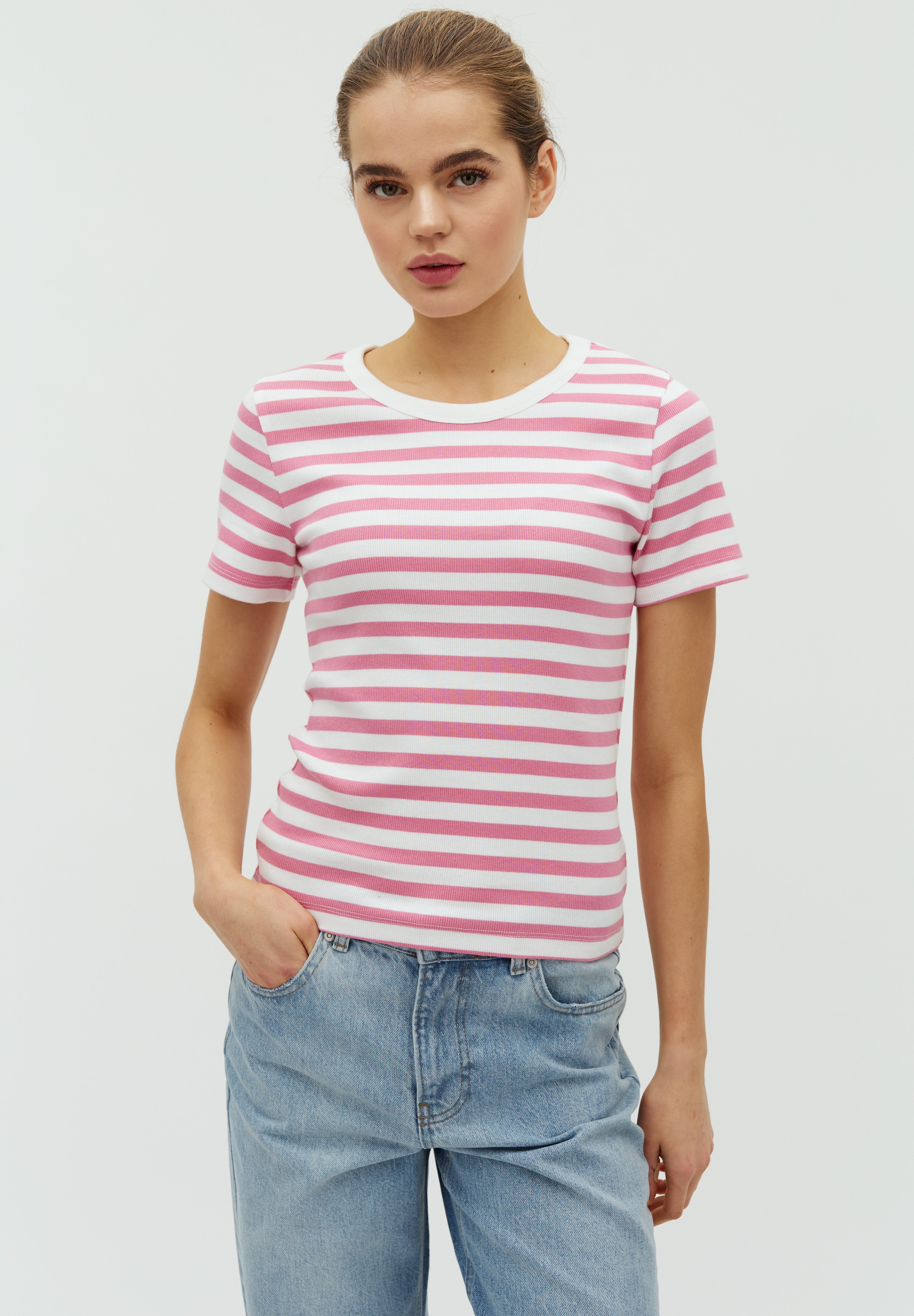MbyM / Evelyn Stripe - Otis-M Top / T-shirt / Wild Rose Stripe
