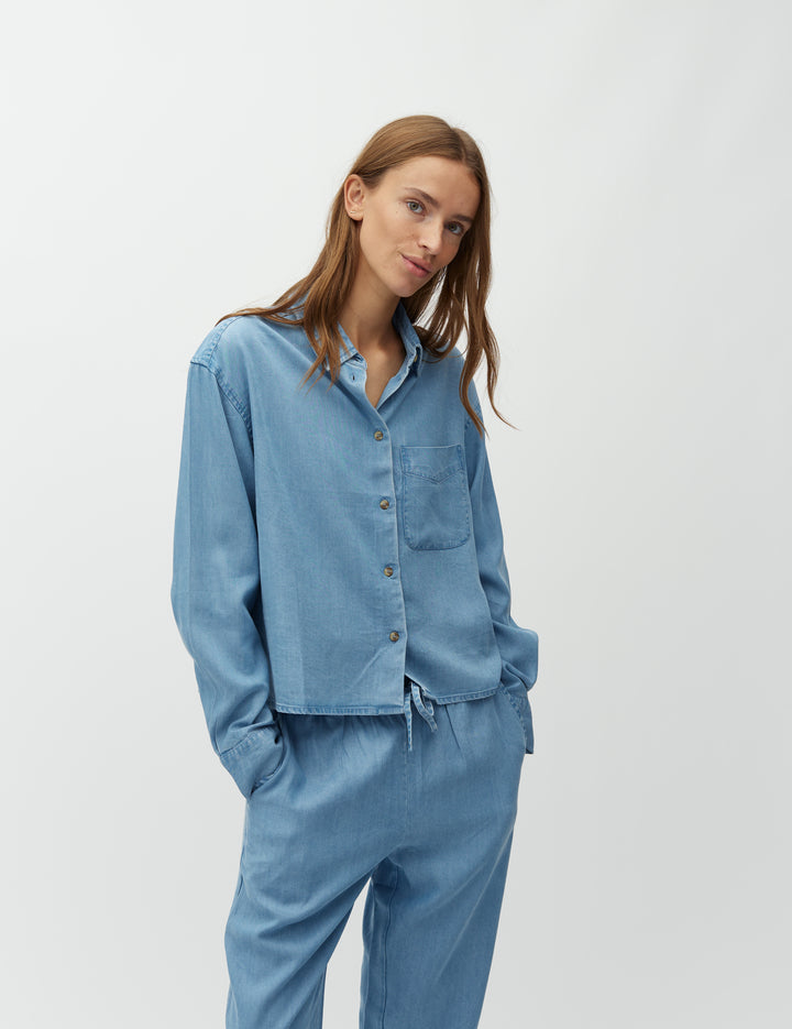 MbyM / Talvi - Liraz-M Shirt / Blouse / Blue Soft Wash