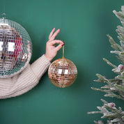 Weihnachtsdekoration - Weihnachtsanhänger - Discokugel - Schaumstoff - Gold - 15x15x15cm