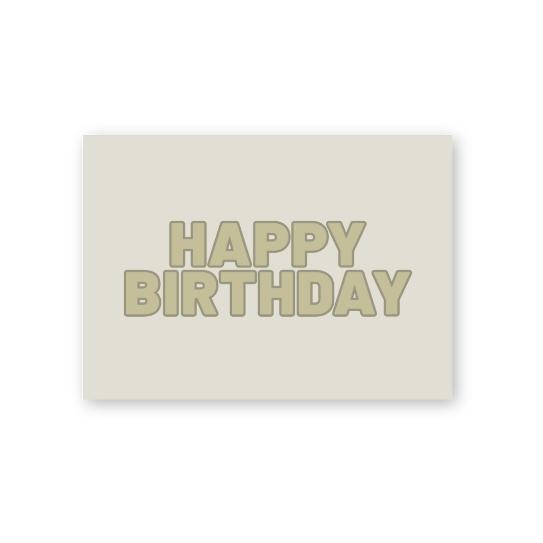 HERR&FRAUHEMPEL - Postkarte - HAPPY BIRTHDAY