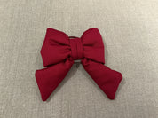 Gepolsterte Schleife aus Baumwolle 14x15cm: Burgunderrot