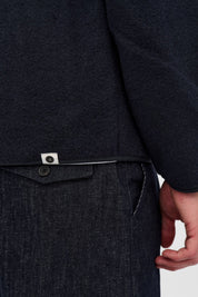 ANERKJENDT / AKSIGURD BOILED WOOL OVERSHIRT / Sky Captain