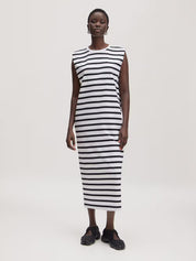Edited / Liadan Dress / Stripes: Optic White + Black