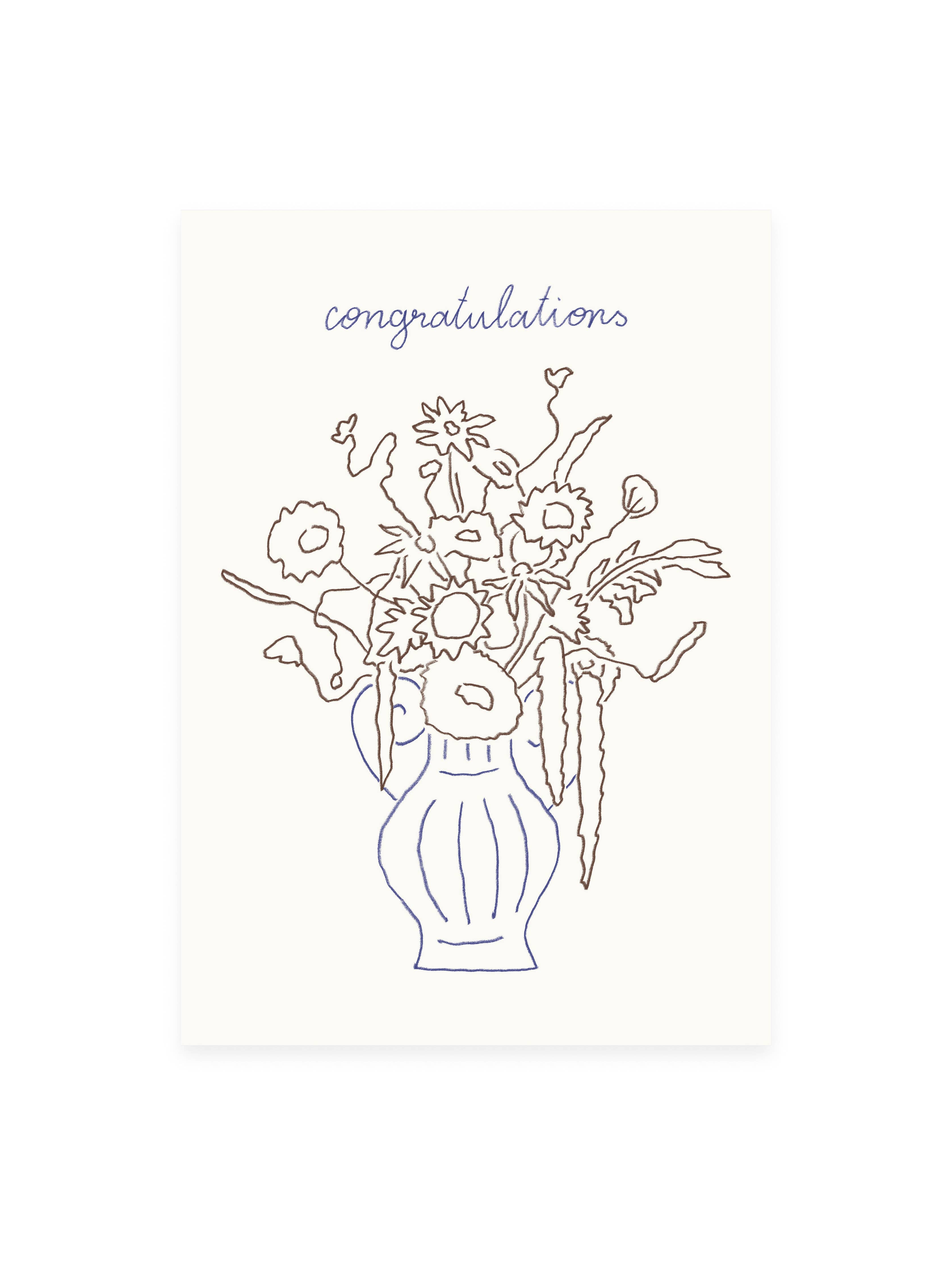 L'Atelier Samedi - Postkarte 'congratulations' (Risographie) | Geburtstag