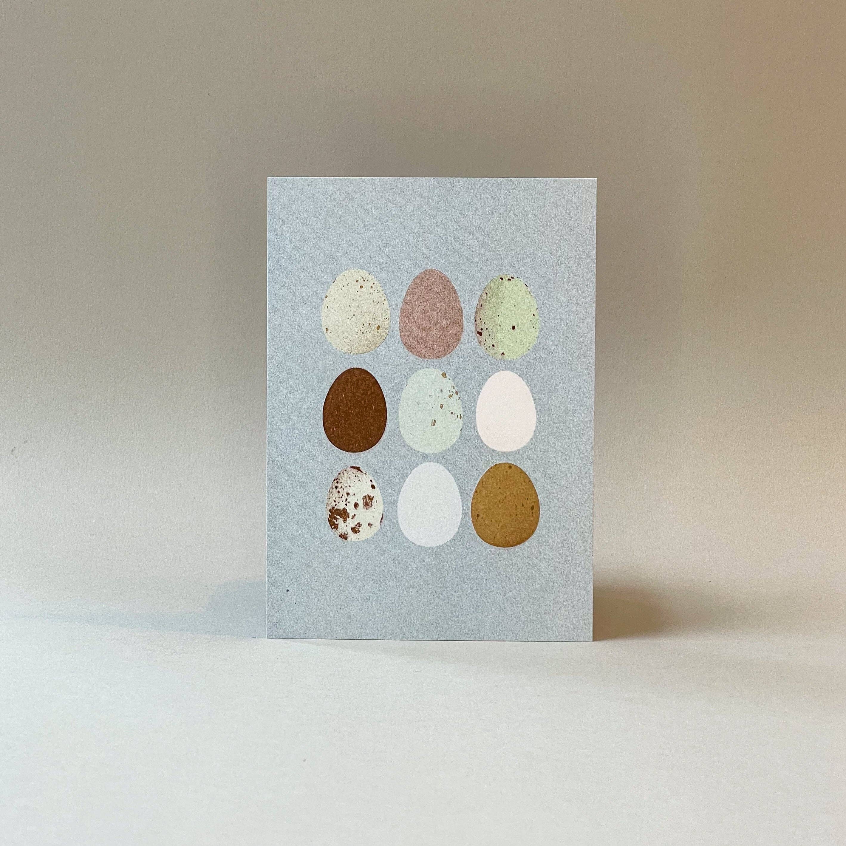 Eier Natur Postkarte
