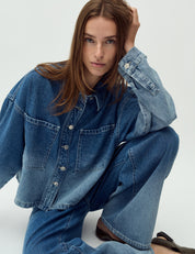 MbyM / MAYAFABS43 - Winnia-M Blazer / Jacket / Fading Denim Wash