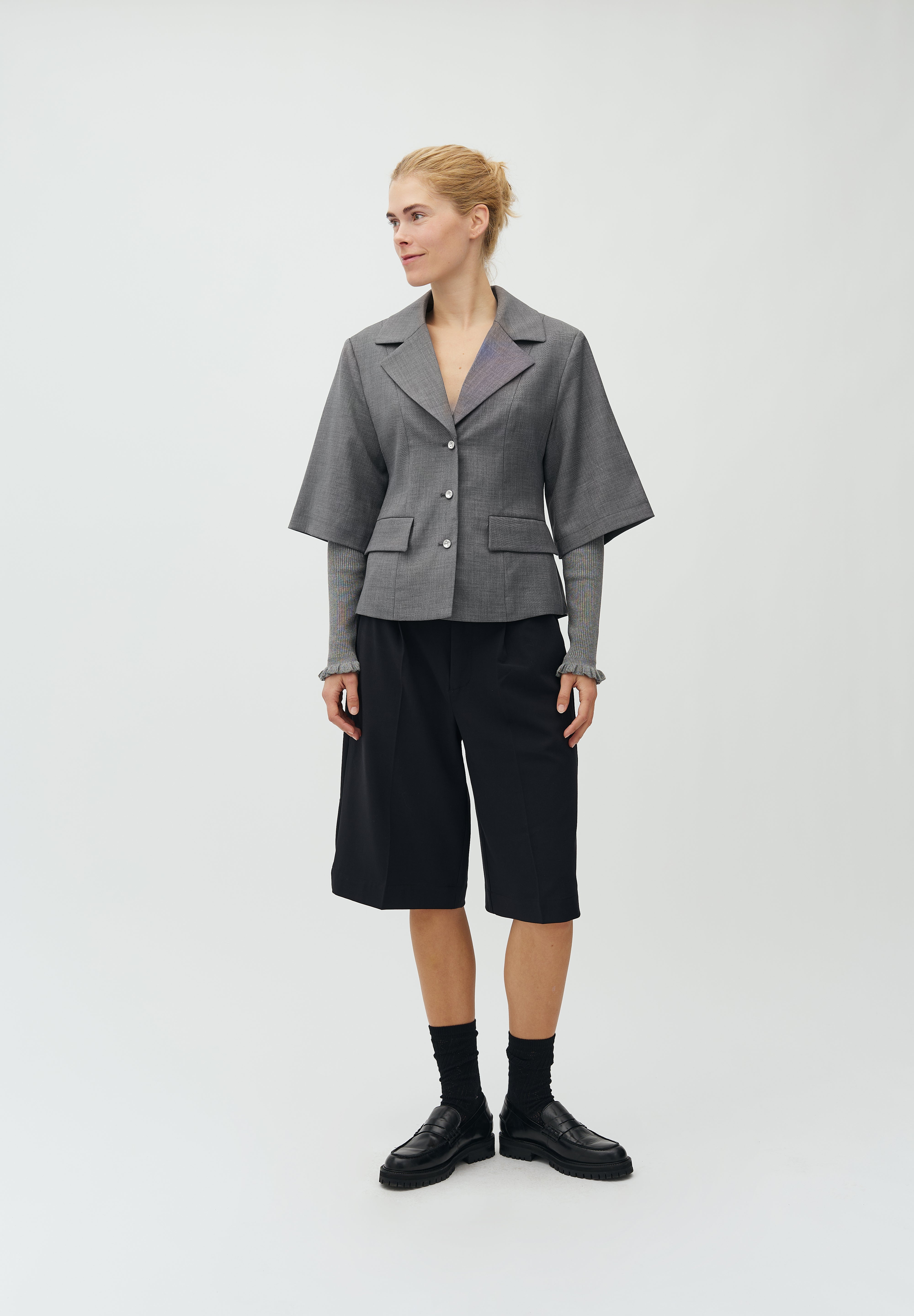 MbyM / Babea C-M Moniq Blazer / Salt and Pepper