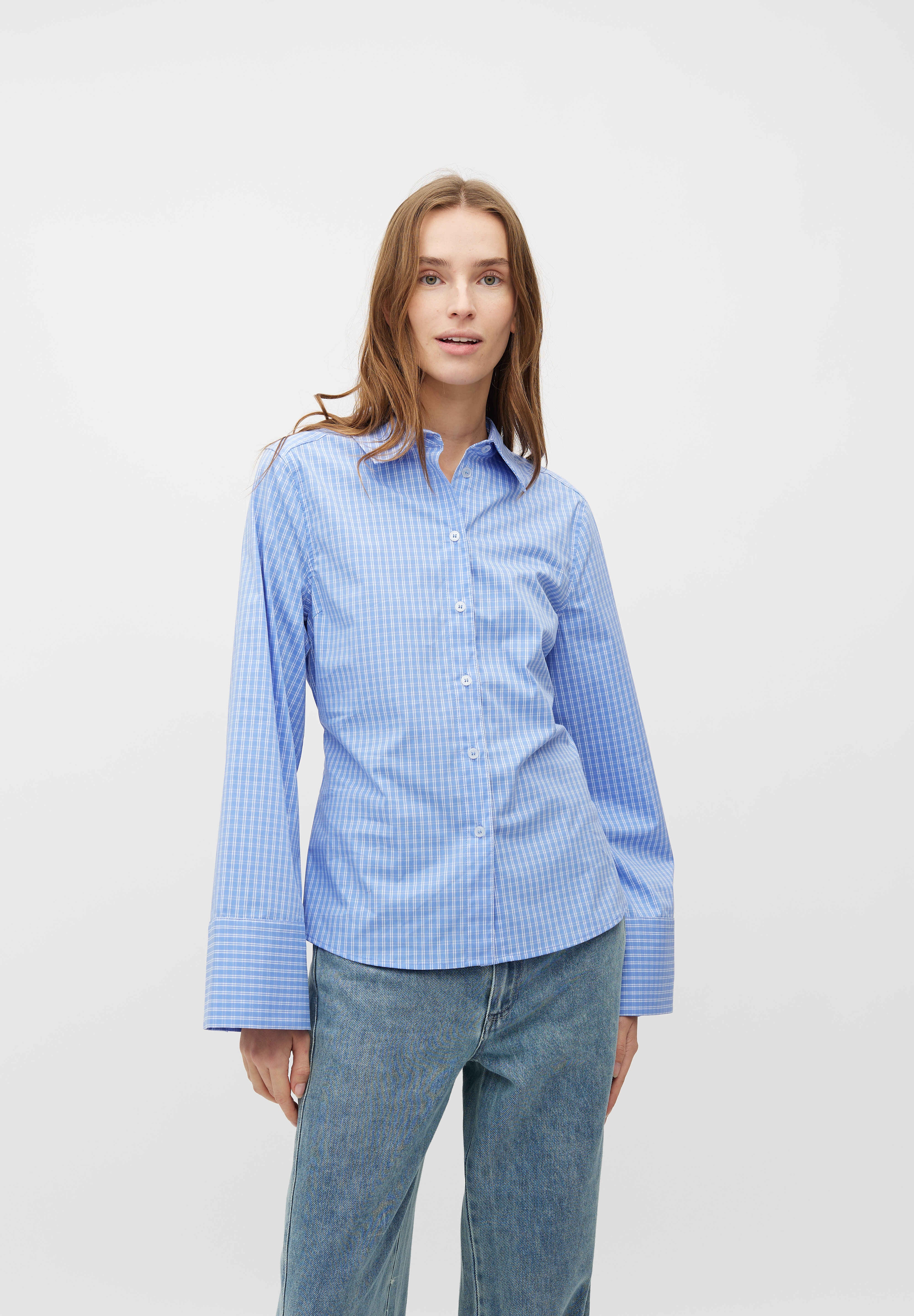 MbyM / Calia Kaloni-M Shirt / Blouse / Ultramarine Check