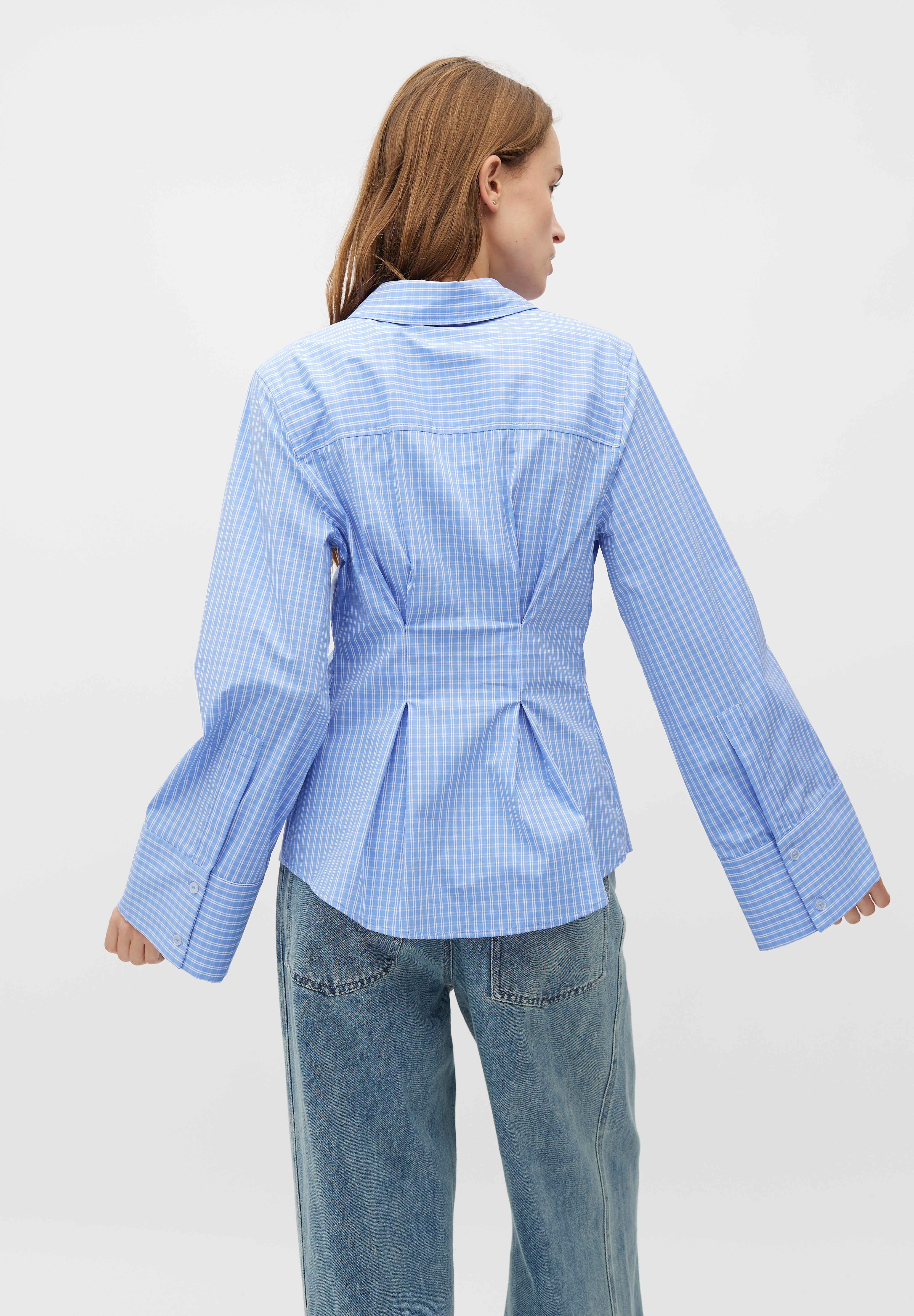 MbyM / Calia Kaloni-M Shirt / Blouse / Ultramarine Check