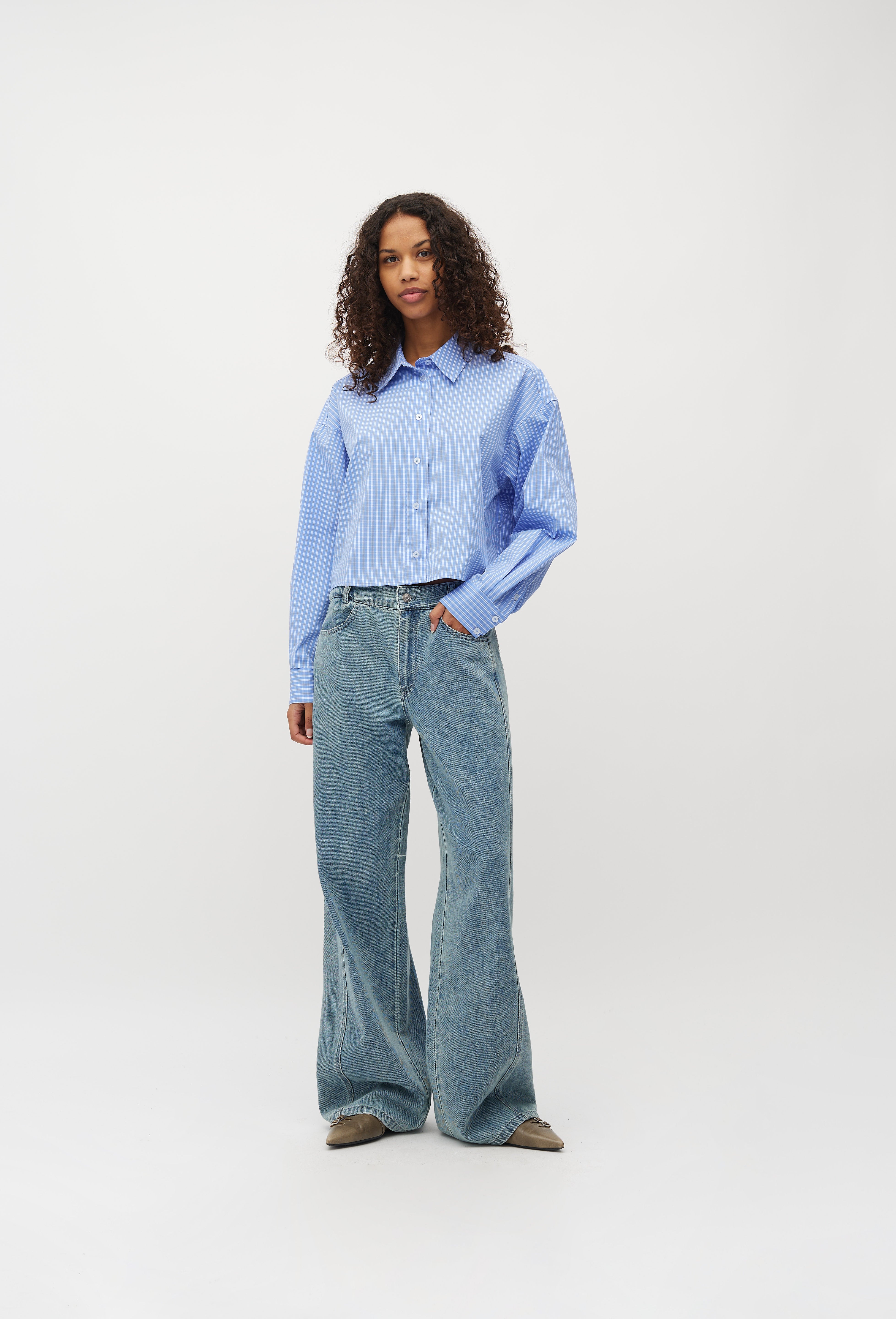 MbyM / Calia Emele-M Shirt / Blouse / Ultramarine Check