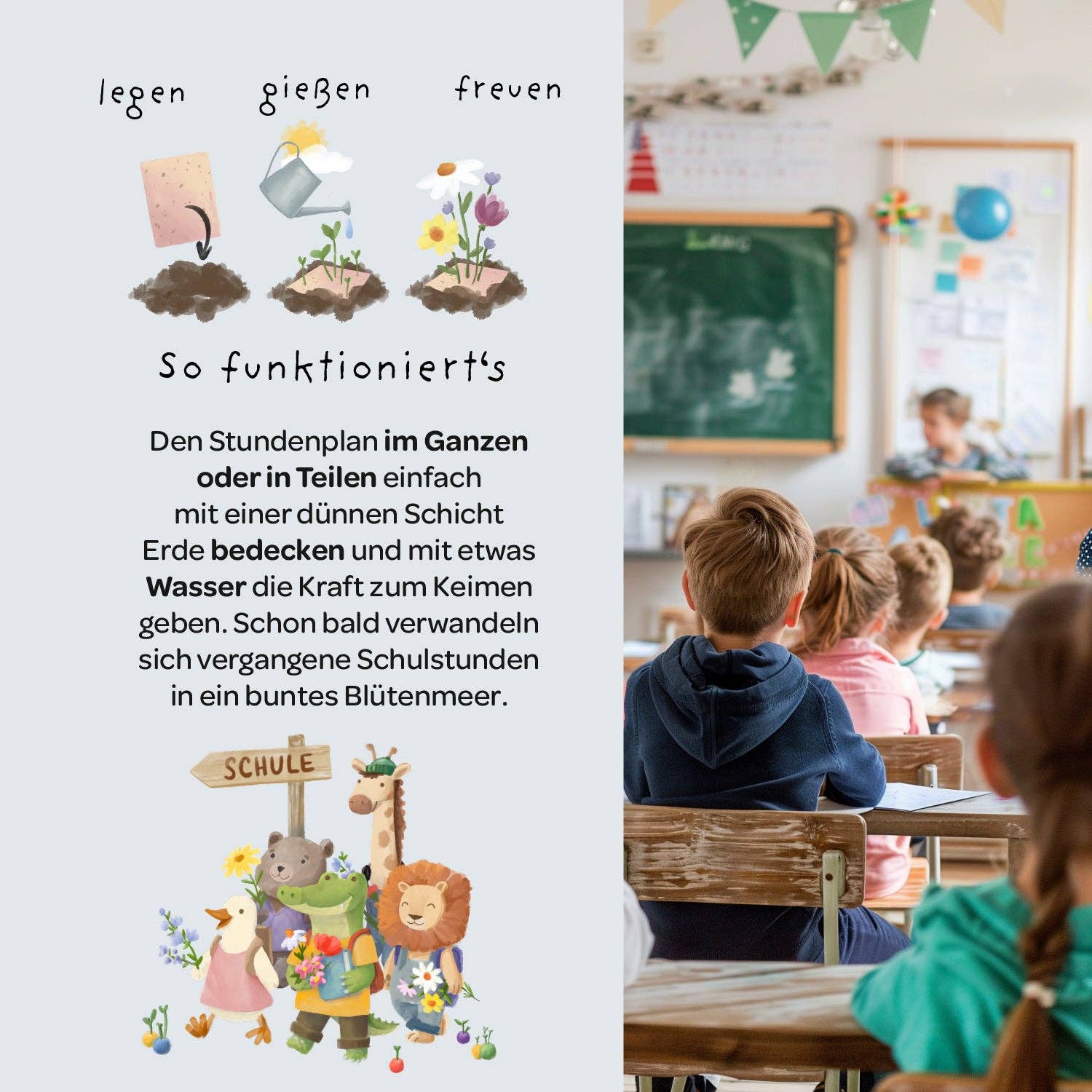 TDJ Stadtgärtner GmbH - Back-to-School, Stundenplan