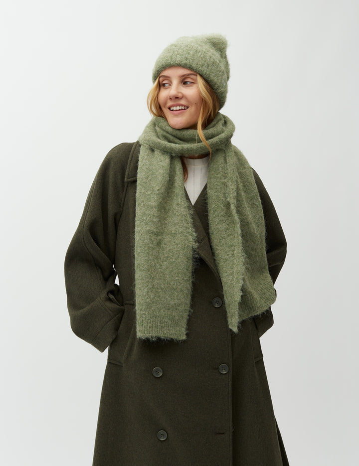 MbyM / Sanelina-M Brushy Scarf / Sage Melange