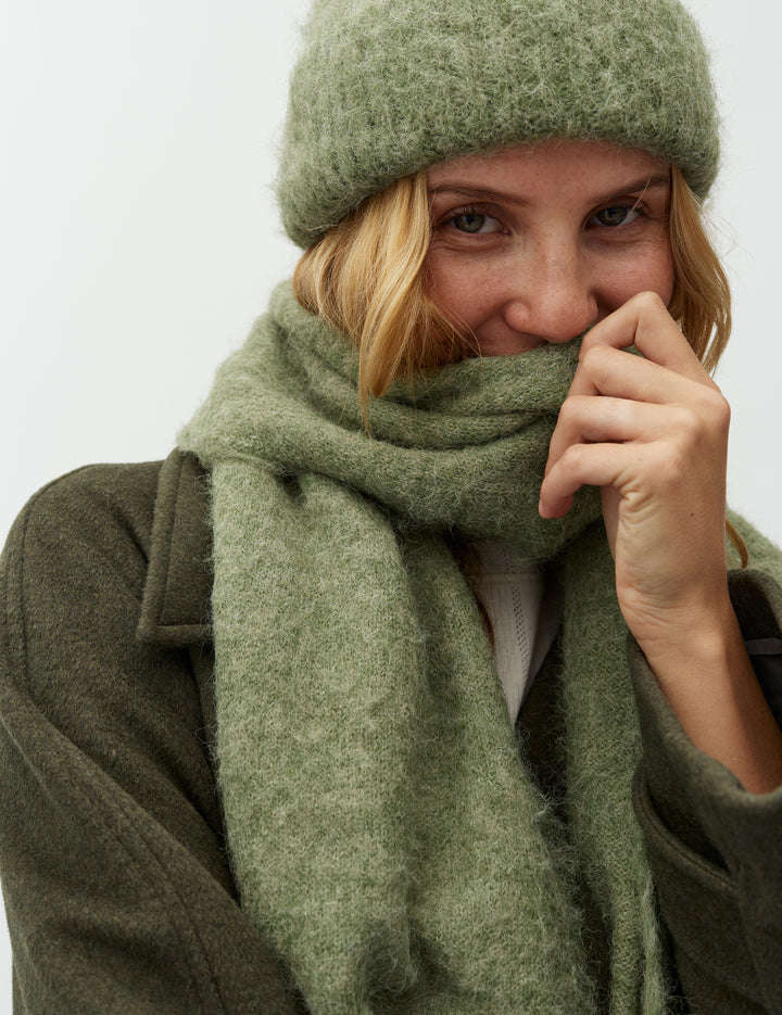 MbyM / Sanelina-M Brushy Scarf / Sage Melange
