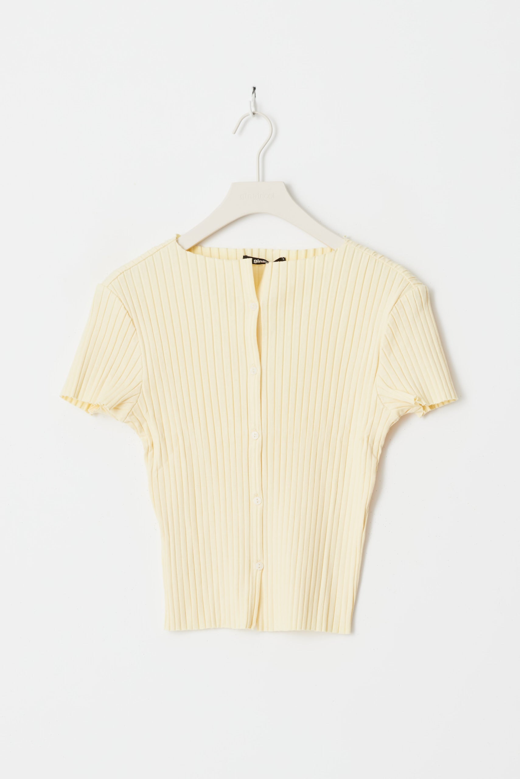 Gina Tricot / Rib button top / Flan