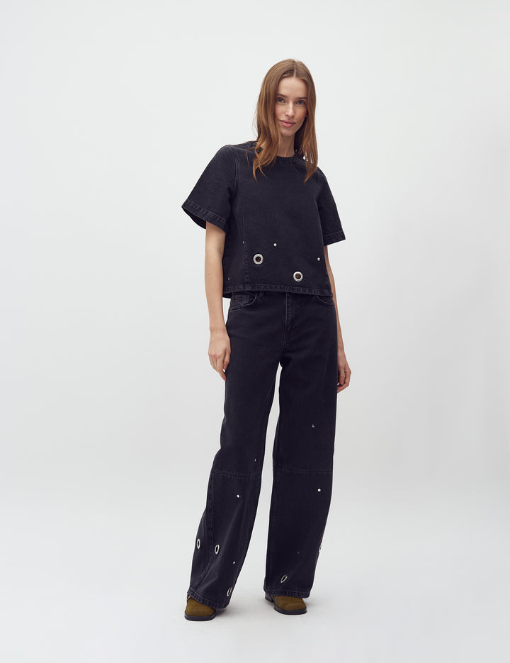 MbyM / Luxia-M MAYAFABT56 Jeans / Black Midnight Wash