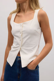 Gina Tricot / Jersey vest / Gardenia