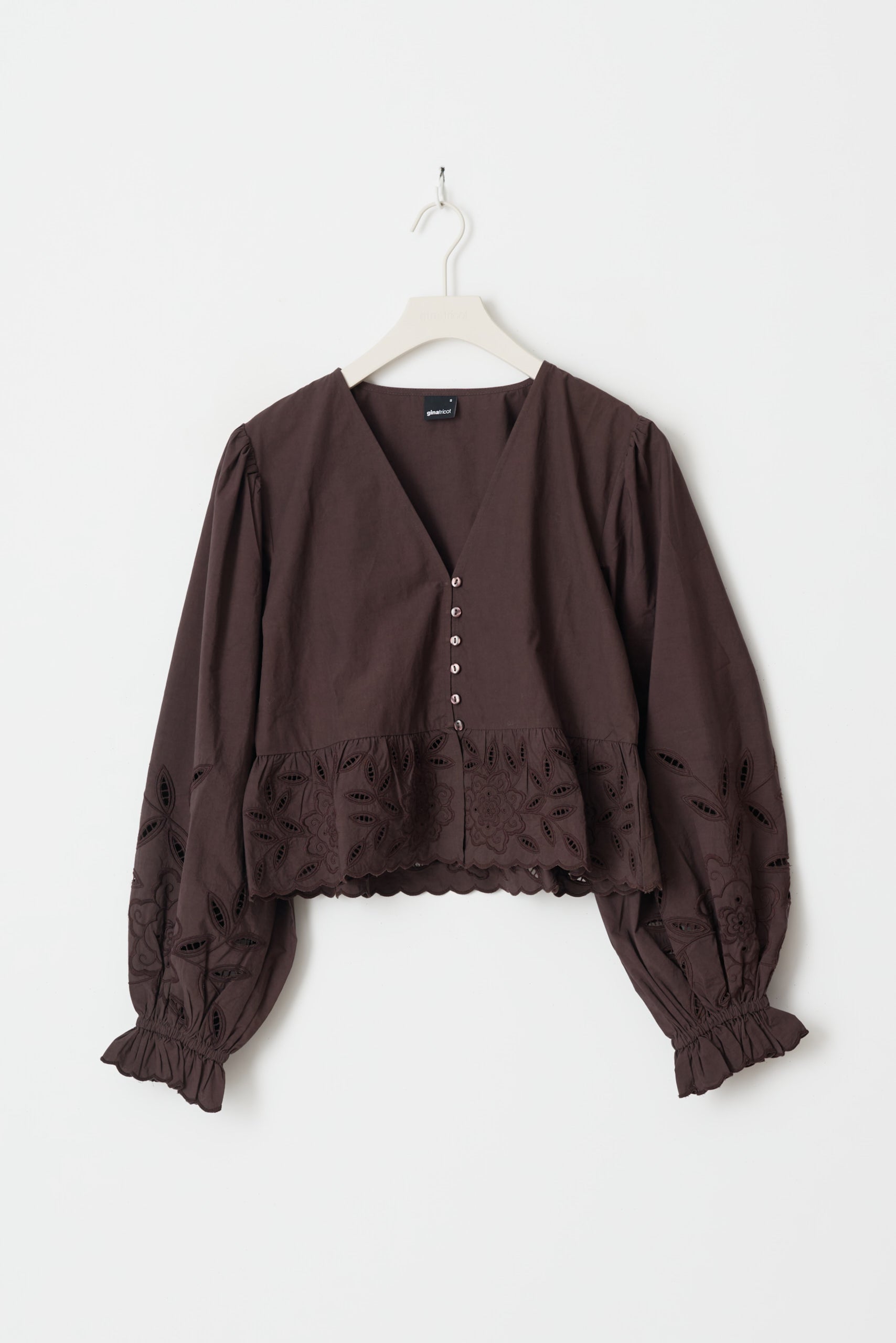 Gina Tricot / Lacing blouse / Brown