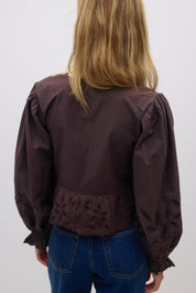 Gina Tricot / Lacing blouse / Brown