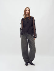 MbyM / Hasel-M Bobble Shirt / Blouse / Black