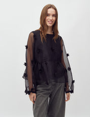 MbyM / Hasel-M Bobble Shirt / Blouse / Black