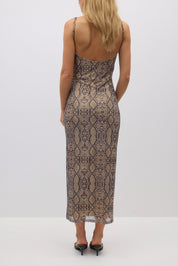 Gina Tricot / Mesh midi dress / Snake