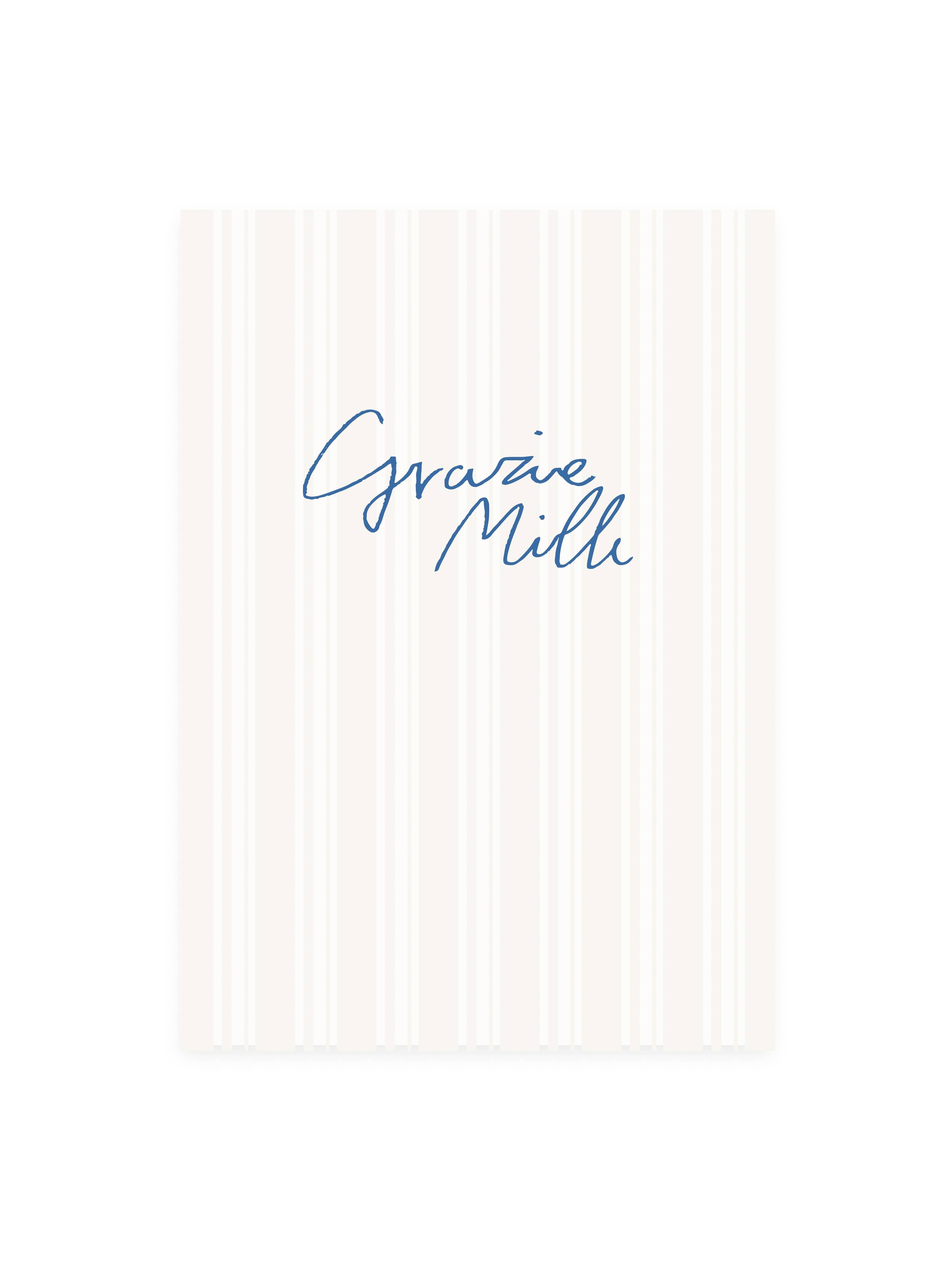 L'Atelier Samedi - Postkarte 'Grazie Mille' | Dankeskarte