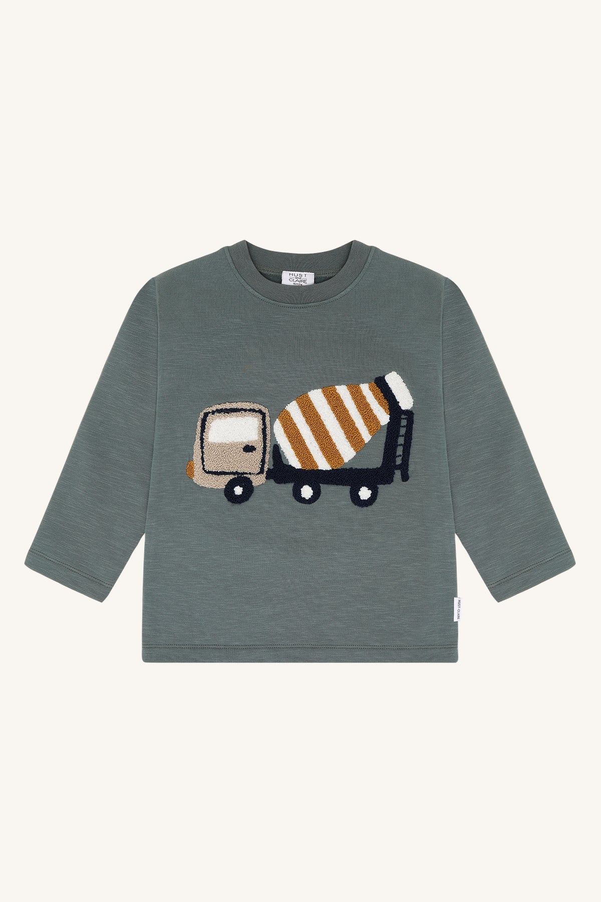 Hust & Claire / HCSejer Mixer Truck T-shirt L/S / 3484 Balsam Green