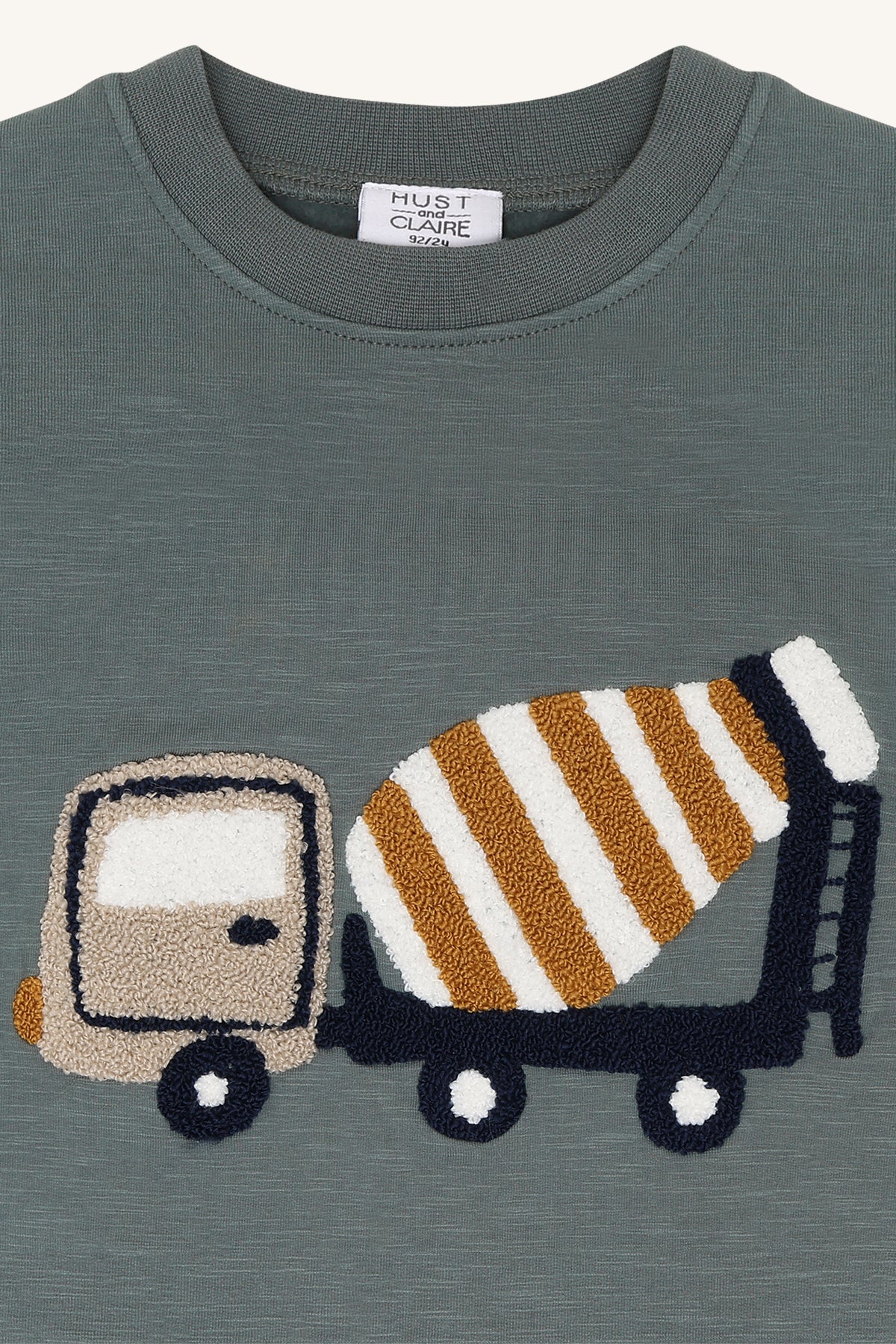 Hust & Claire / HCSejer Mixer Truck T-shirt L/S / 3484 Balsam Green