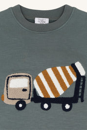 Hust & Claire / HCSejer Mixer Truck T-shirt L/S / 3484 Balsam Green