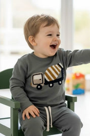 Hust & Claire / HCSejer Mixer Truck T-shirt L/S / 3484 Balsam Green