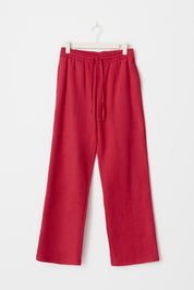 Gina Tricot / Basic straight sweatpants / Lipstick red