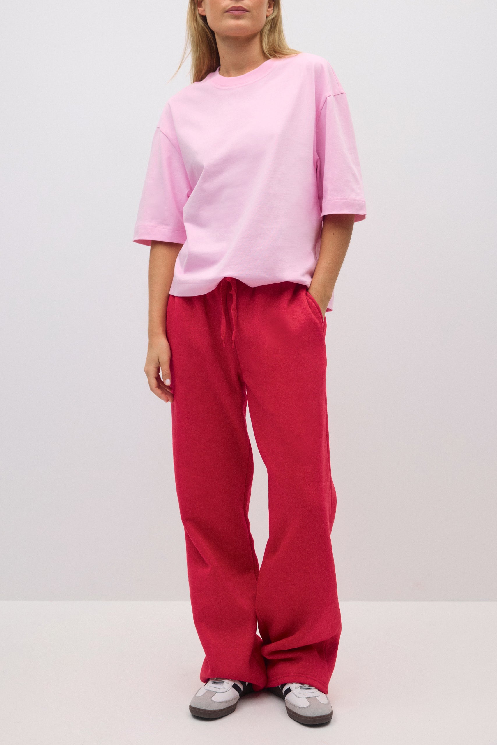 Gina Tricot / Basic boxy tee / Pink lady