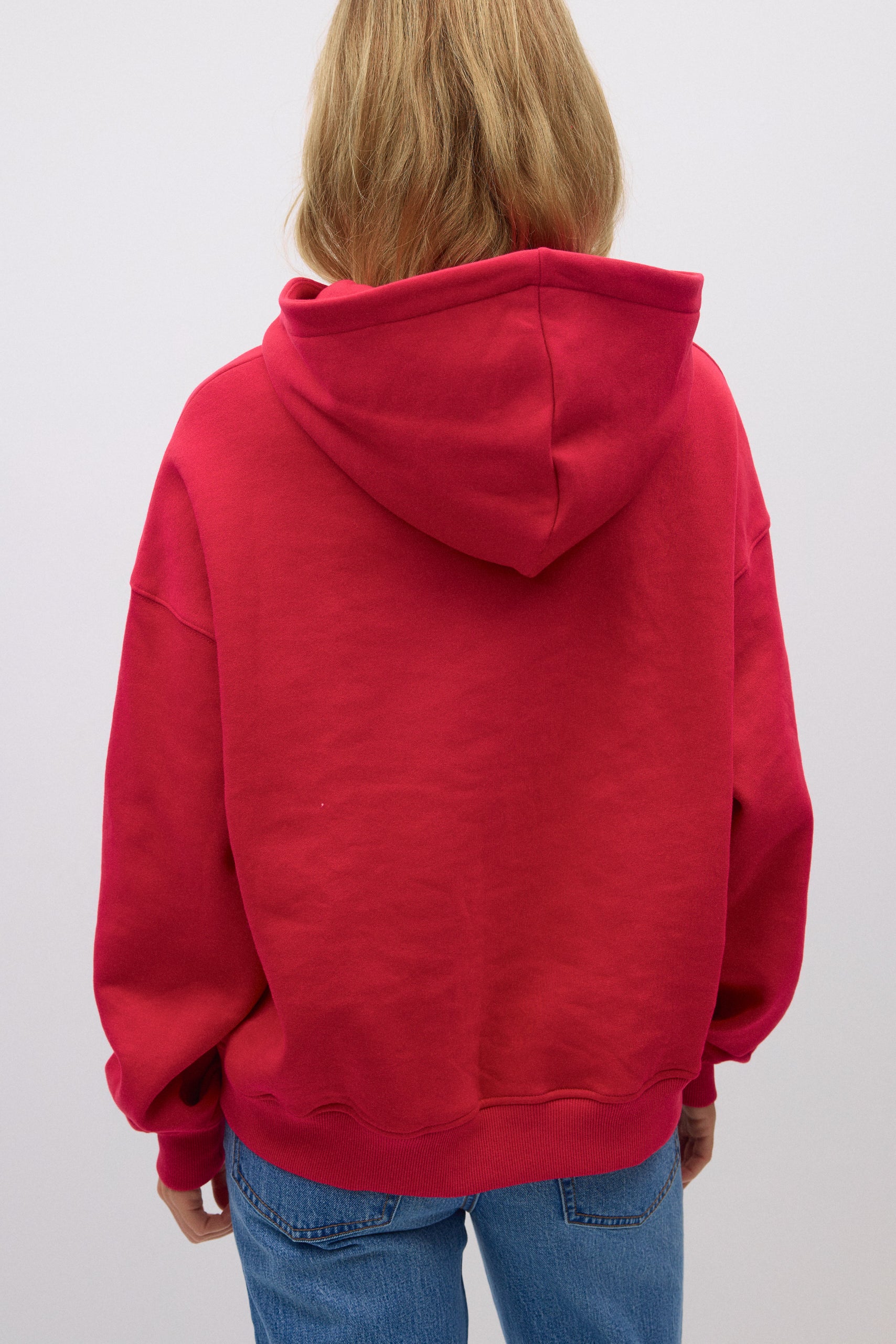 Gina Tricot / Basic original hoodie / Lipstick red