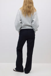 Gina Tricot / Printed sweater / Grey mel/text