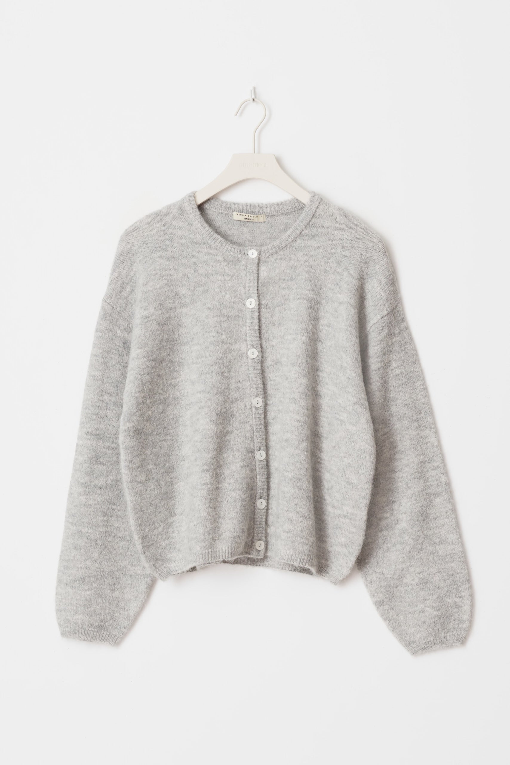 Gina Tricot / Knitted cardigan / Lt greymelange