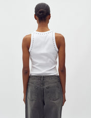 MbyM / Jaxson-M Evelyn Stud Top / T-shirt / White