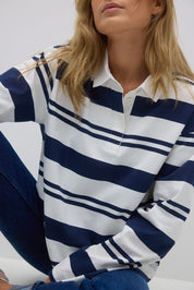 Gina Tricot / Collar top / Stripe