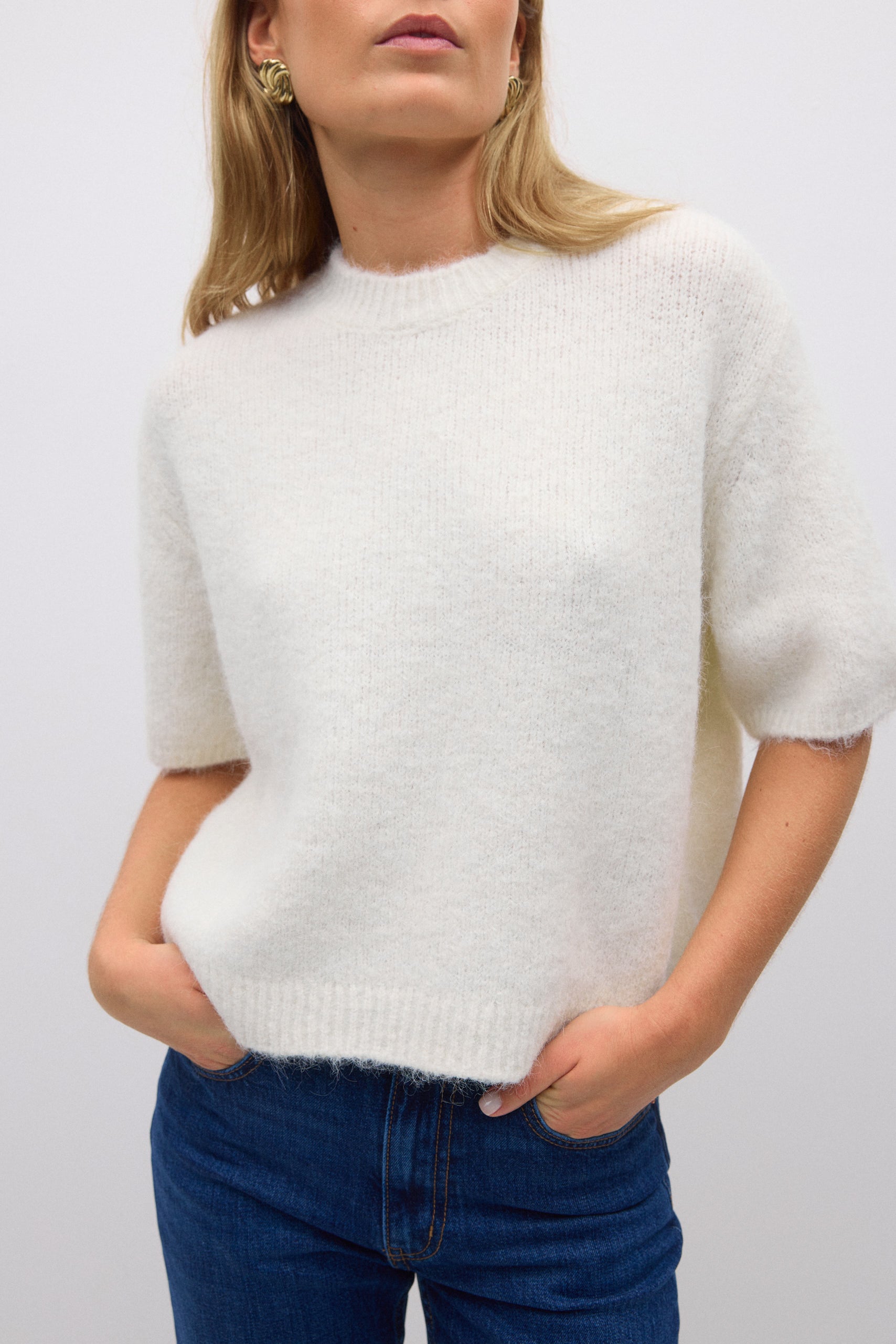 Gina Tricot / Knitted top / Offwhite