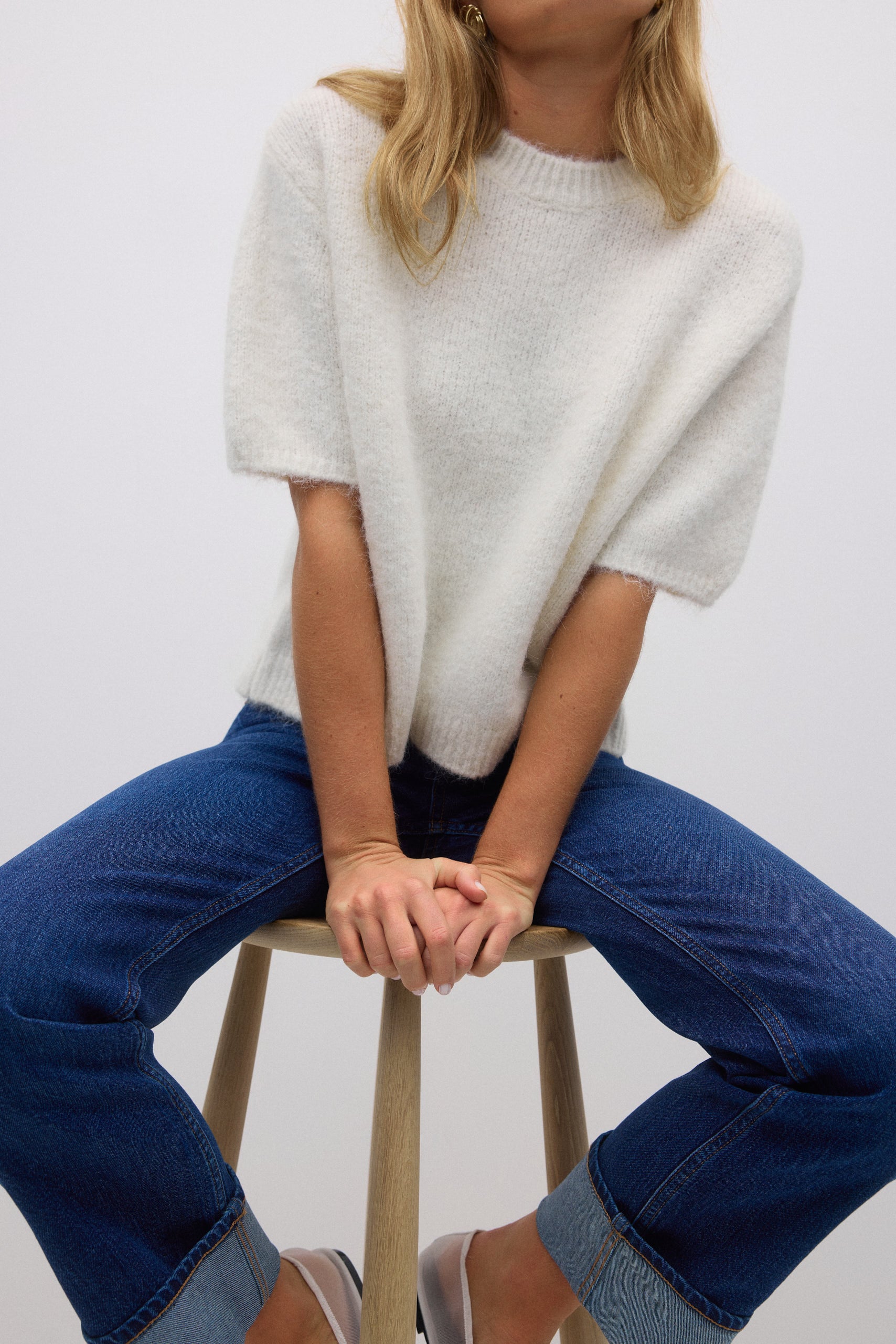 Gina Tricot / Knitted top / Offwhite