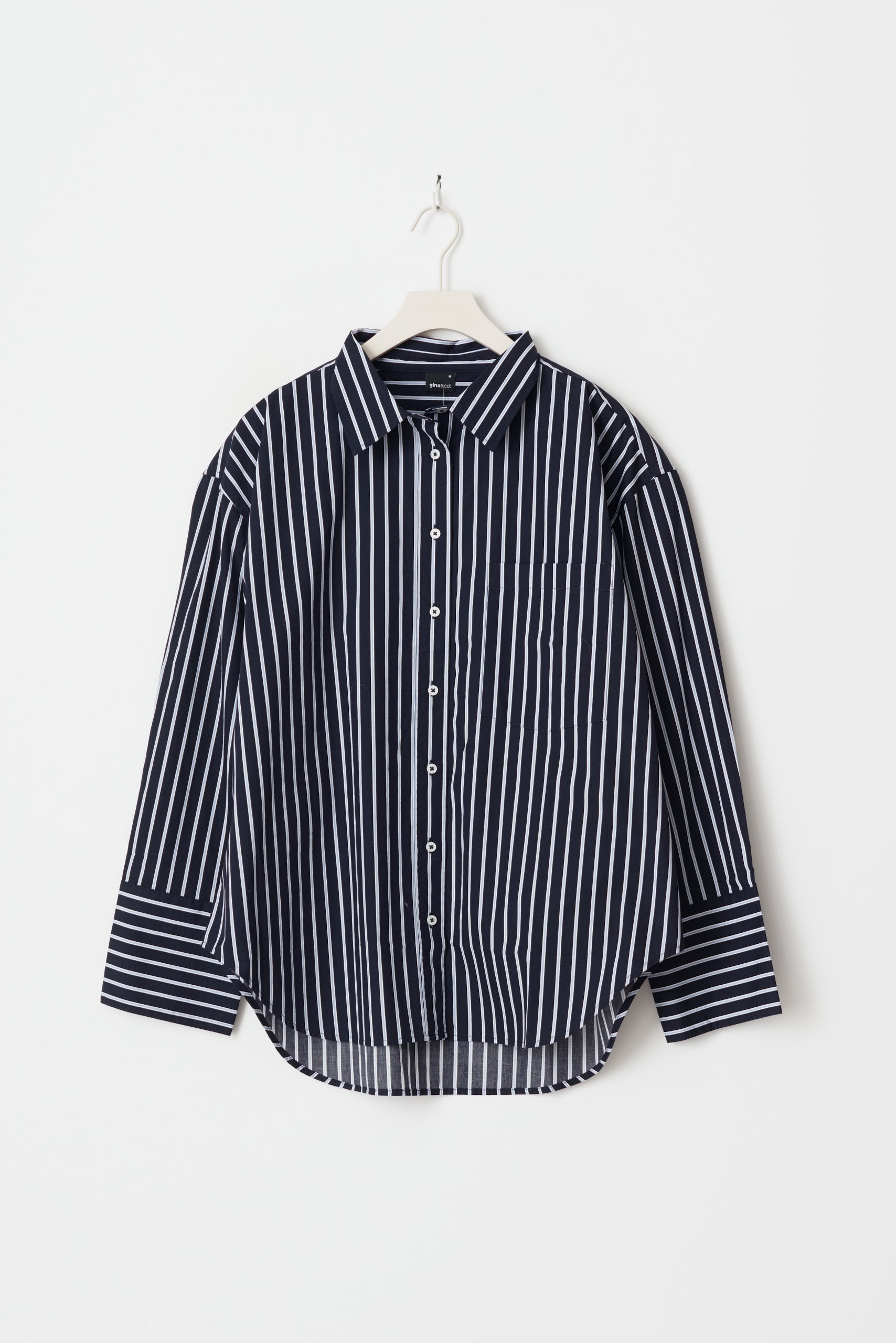 Gina Tricot / Poplin shirt / Navy/blue lt