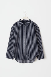 Gina Tricot / Poplin shirt / Navy/blue lt