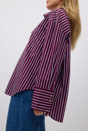 Gina Tricot / Poplin shirt / Burgundy