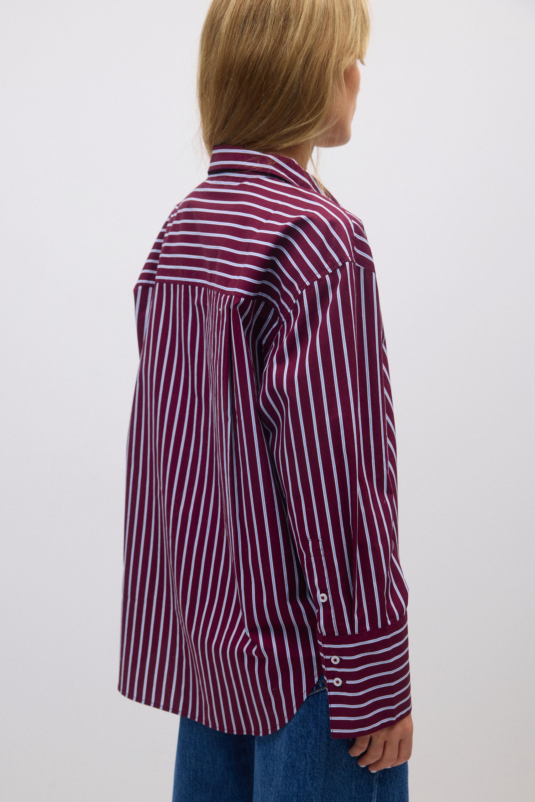 Gina Tricot / Poplin shirt / Burgundy