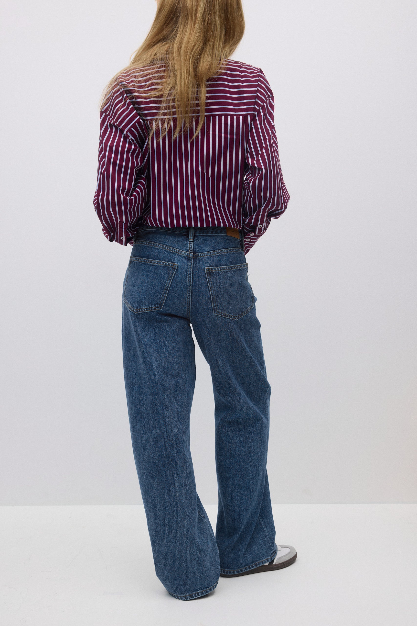 Gina Tricot / Poplin shirt / Burgundy