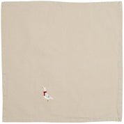 Ib Laursen / Stoffserviette Tradition m/Gans leinenfarbig
