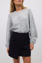 Gina Tricot / Knitted cardigan / Lt greymelange