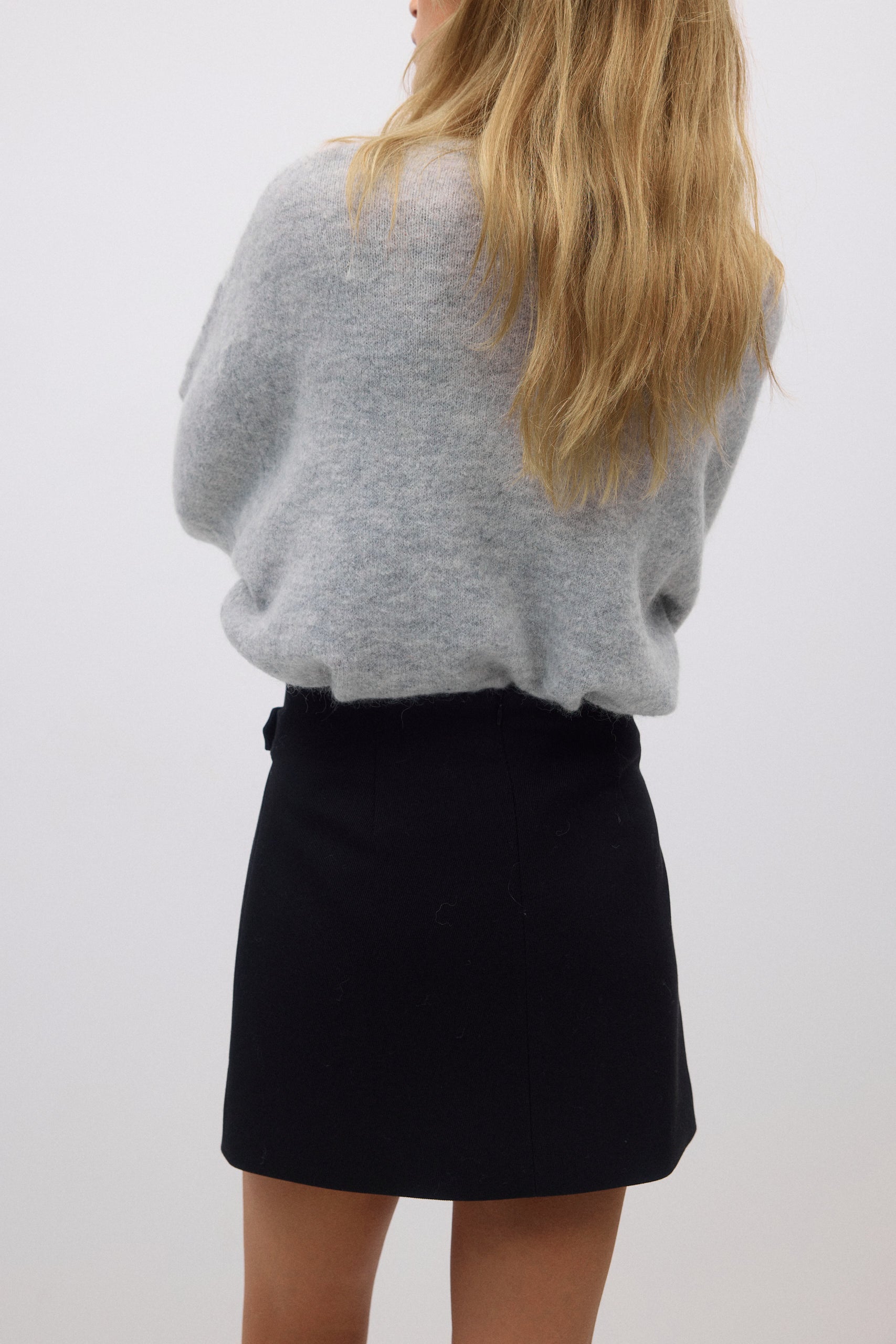 Gina Tricot / Knitted cardigan / Lt greymelange