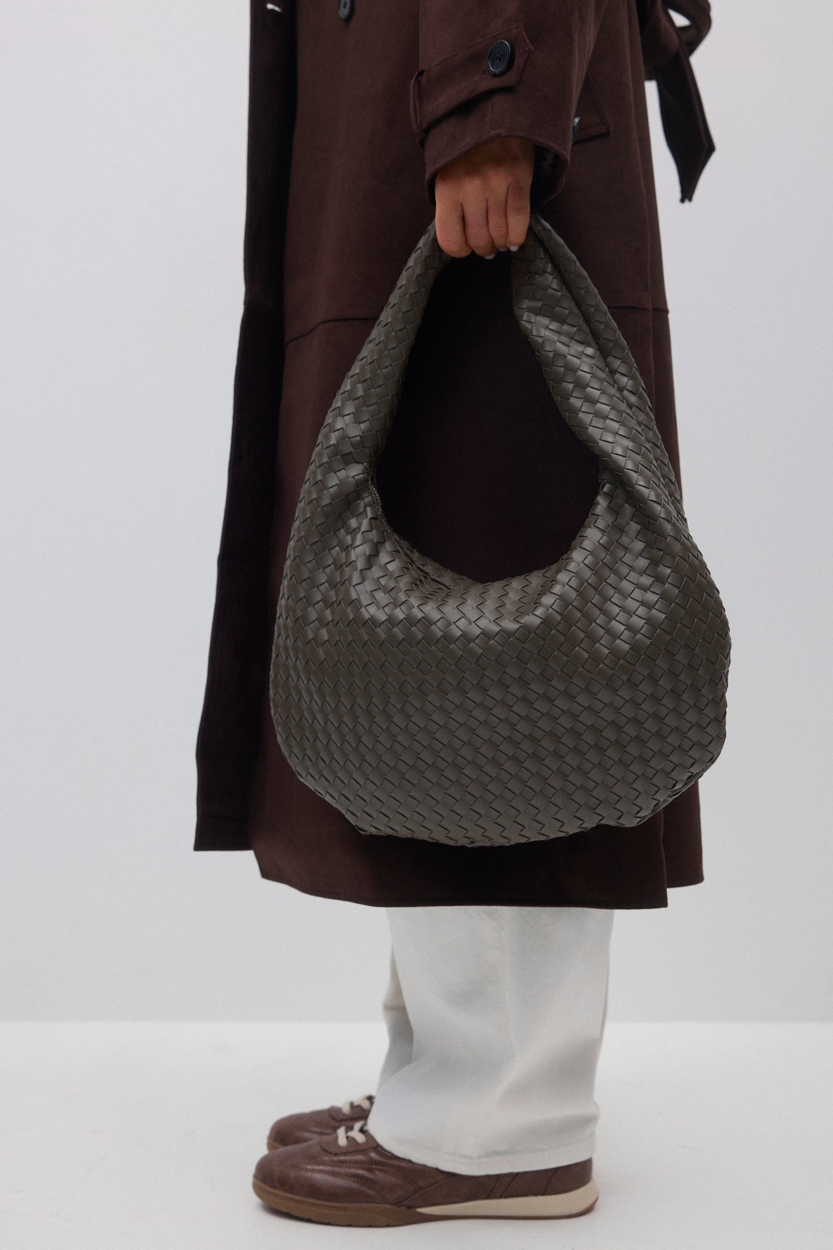 Gina Tricot / Braided shoulder bag / Khaki
