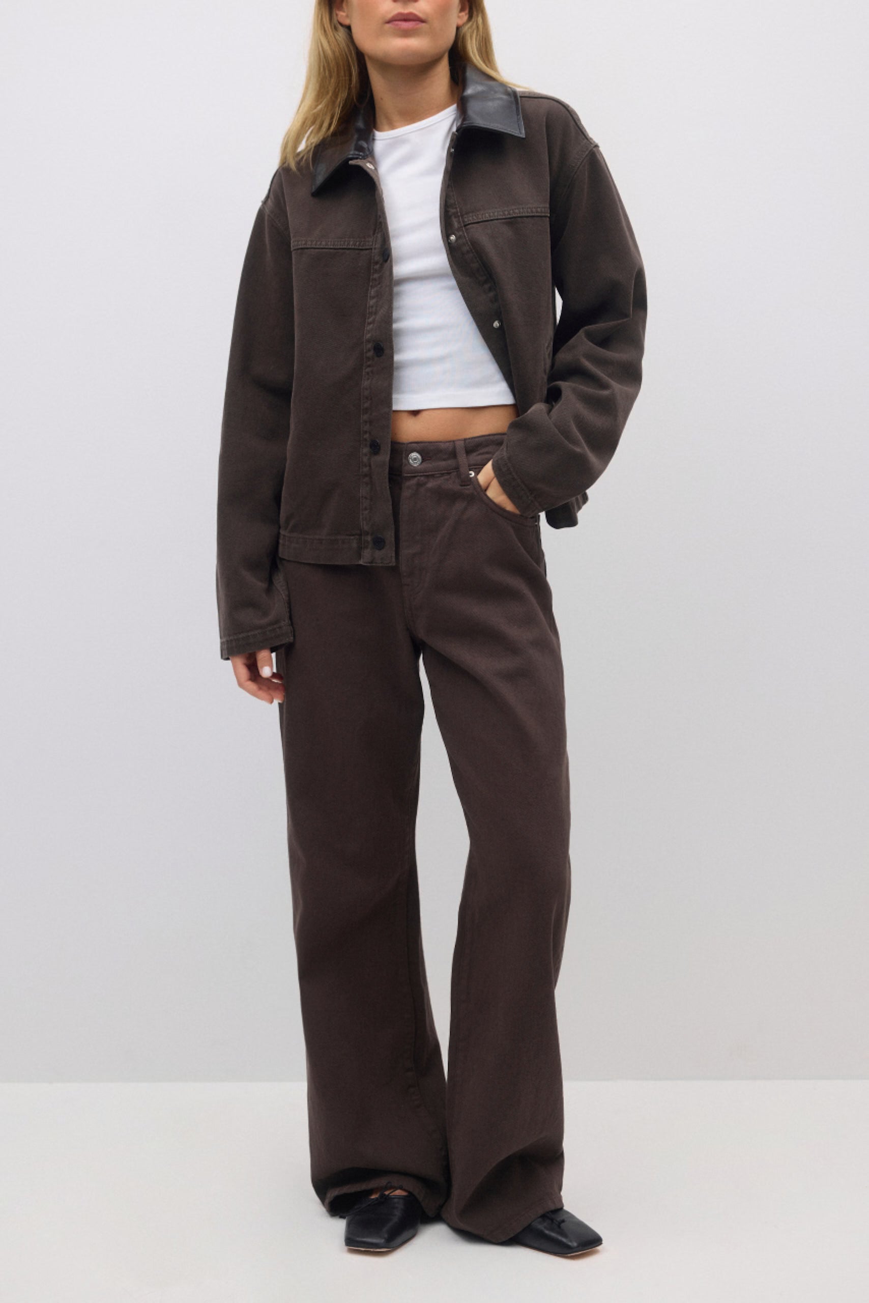 Gina Tricot / Perfect wide jeans / Brown